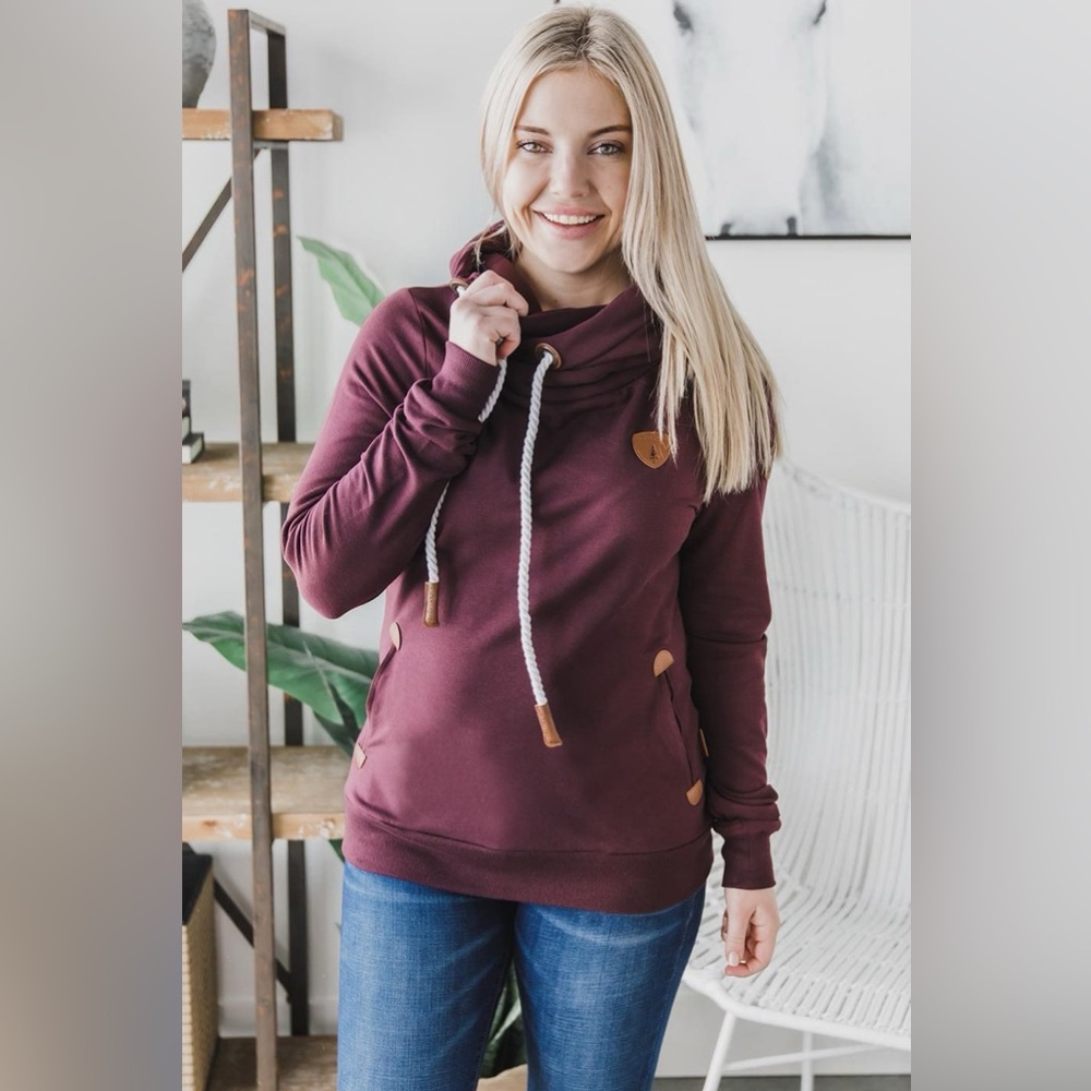 Wanakome Dark Plum Hoodie size 2X